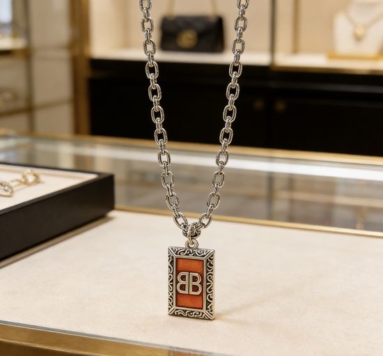 Balenciaga Retro Exquisite Craft Chain Necklace