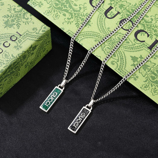 Gucci Double G Pendant Metal Necklace