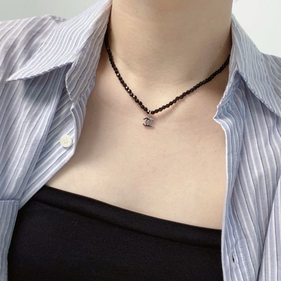 Chanel Crystal Beaded Stylish Necklace