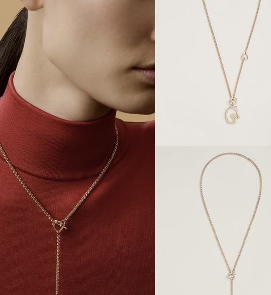 Hermes Horse Head Necklace Classic Design Jewelry