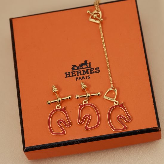 Hermes Horse Head Necklace Multi Color Optional