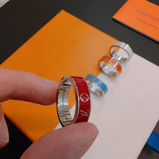 Louis Vuitton LV Vintage Retro Silver Ring