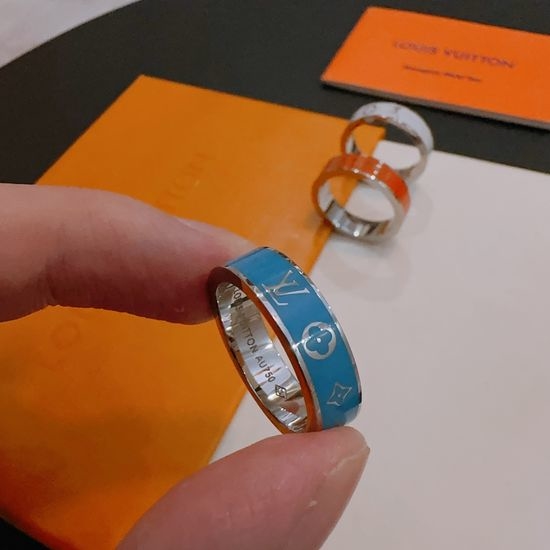 Louis Vuitton LV Vintage Retro Silver Ring