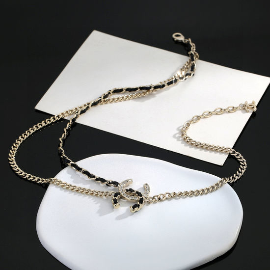 Chanel Delicate Leather Chain Fine Craftsmanship Necklace