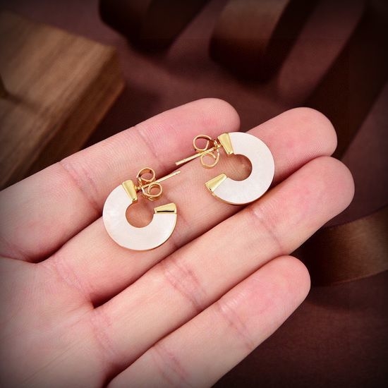 Vivienne Westhood Graceful Mother of Pearl Stud Earrings
