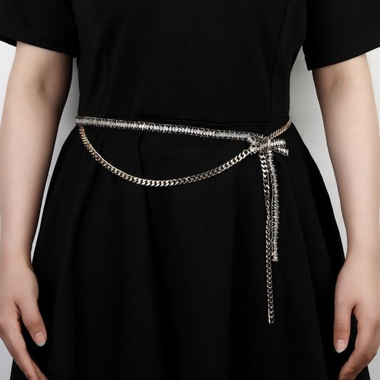 Chanel Brass Material Waist Chain 18K Gold