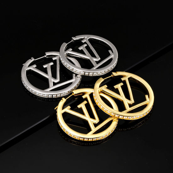 Louis Vuitton LV Exquisite Letter Engraved Stud Earrings