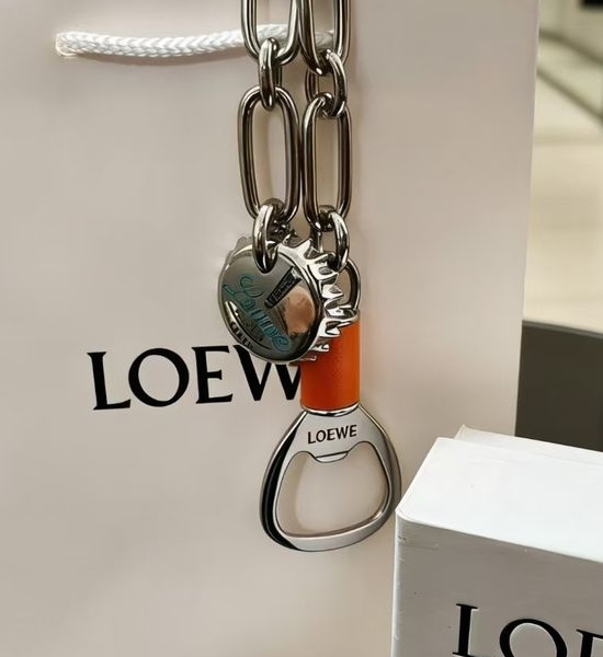 Loewe Silver Bottle Opener Key Chain