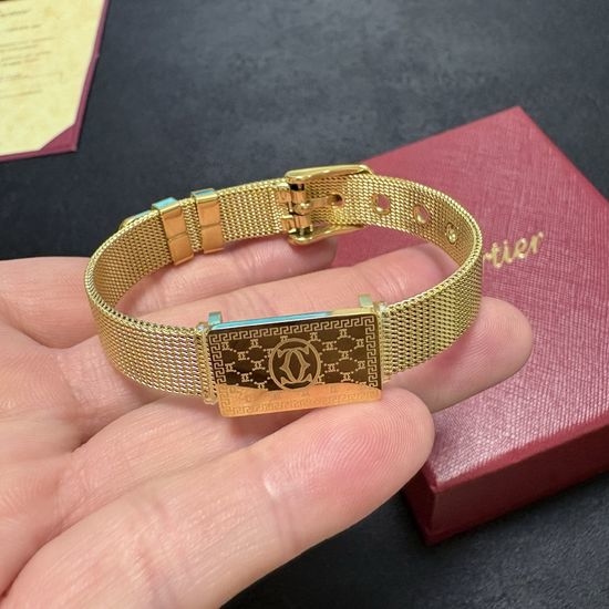 Cartier Slim Chain Bangle Durable Daily Wear Jewelry