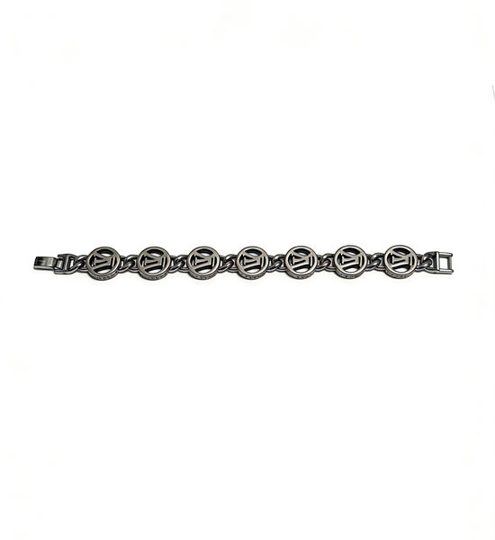 Louis Vuitton LV Vintage Silver Cuban Chain Bracelet