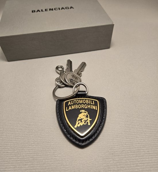 Balenciaga Minimalist Keychain Bag Charm Decor