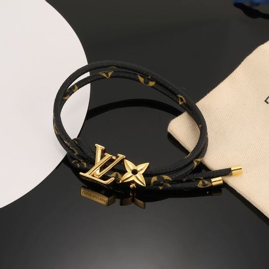 Louis Vuitton LV Reversible Braided Leather Bracelet