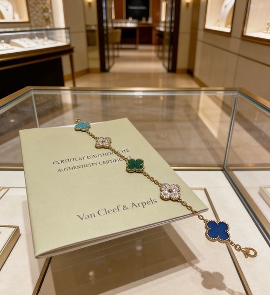 Van Cleef & Arpels VCA Rainbow Clover Bracelet V Gold Craft