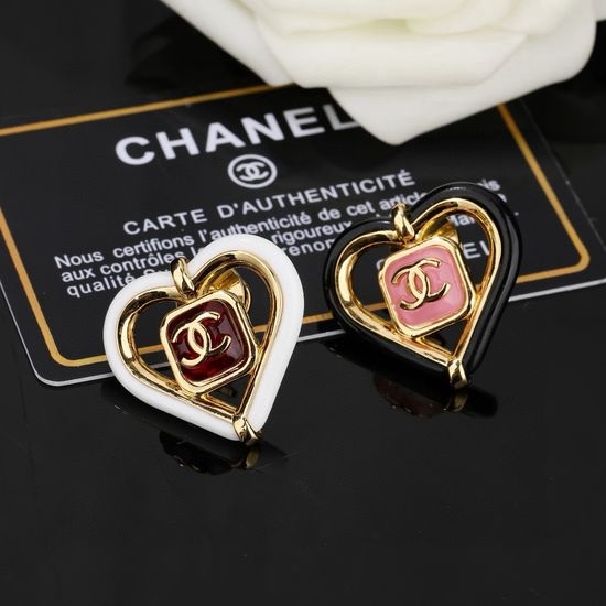 Chanel Classic Rhinestone Logo Brooch Delicate Jewelry