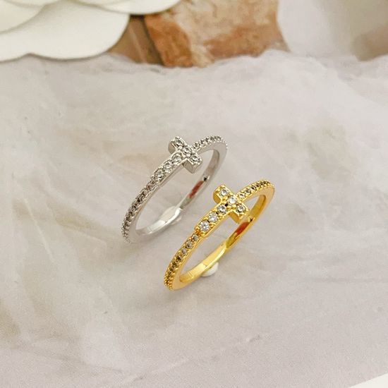 Tiffany & Co. Star Pattern Initial Brass Ring