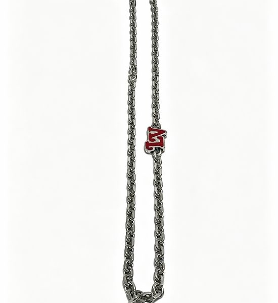 Louis Vuitton LV Vintage Style Silver Necklace