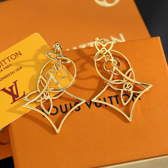 Louis Vuitton LV Polished Classic Letter Design Earrings