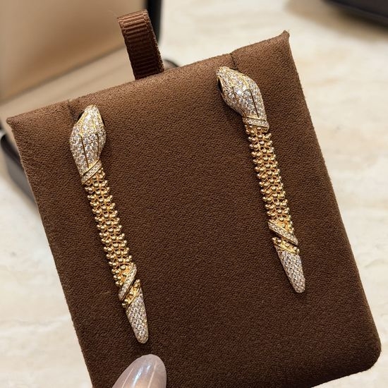 Bottega Veneta BV Spirit Snake Tassel Drop Earrings