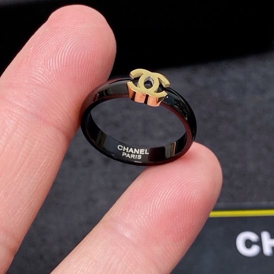 Chanel Classic Stainless Steel Statement Ring