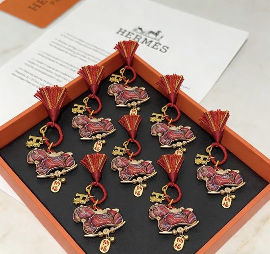 Hermes Premium Keychain Bag Charm Accessory
