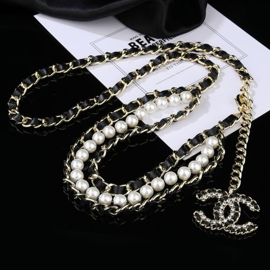 Chanel Sheepskin Brass Plated Waist Chain