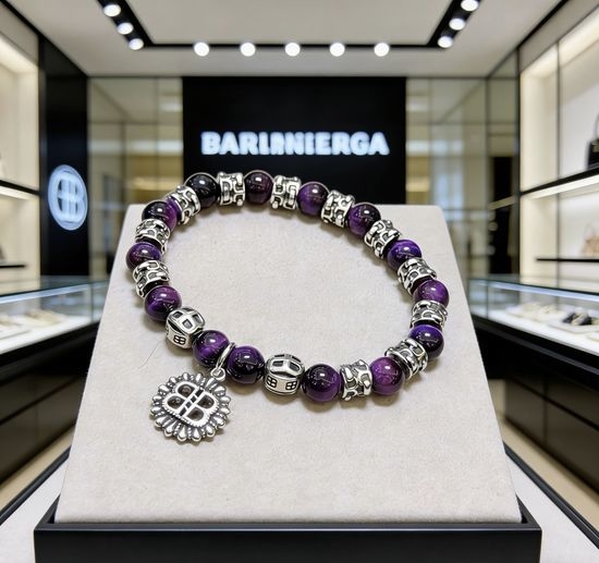 Balenciaga Vintage Tiger s Eye Bracelet Handcrafted