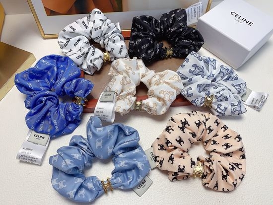 Celine Printed Elastic Hair Tie