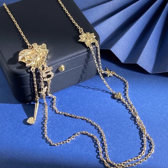 Chanel Multi-charm Tassel Long Sweater Necklace