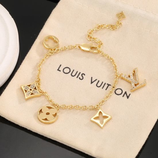 Louis Vuitton LV Engraved Letter Minimalist Bracelet