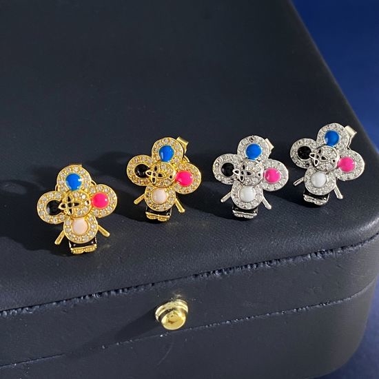 Louis Vuitton LV Cartoon Enamel Small Stud Earrings