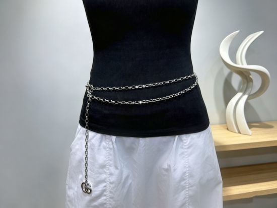 Gucci Adjustable Double Layer Chain Waist Belt