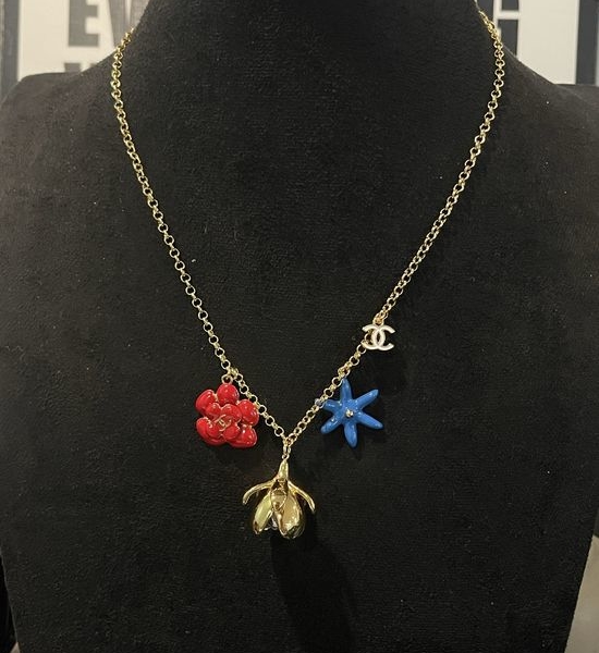 Chanel Camellia Star Multi-element Pendant Necklace