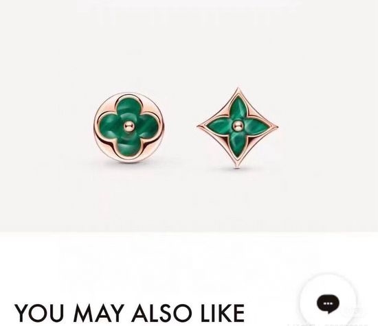 Louis Vuitton LV Elegant Asymmetric Clover Stud Earrings