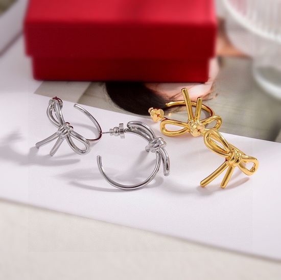 Valentino Stylish Bow Design Stud Earrings