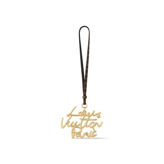 Louis Vuitton LV Dual Flower Leather Rope Bag Charm