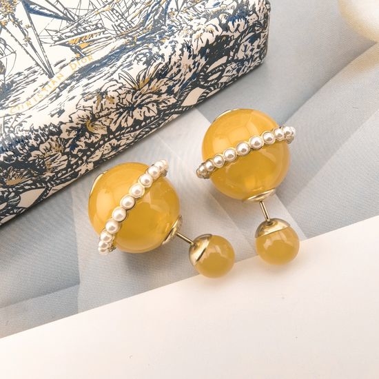 Christian Dior CD Letter Drop Earrings Stylish Daily Accessory