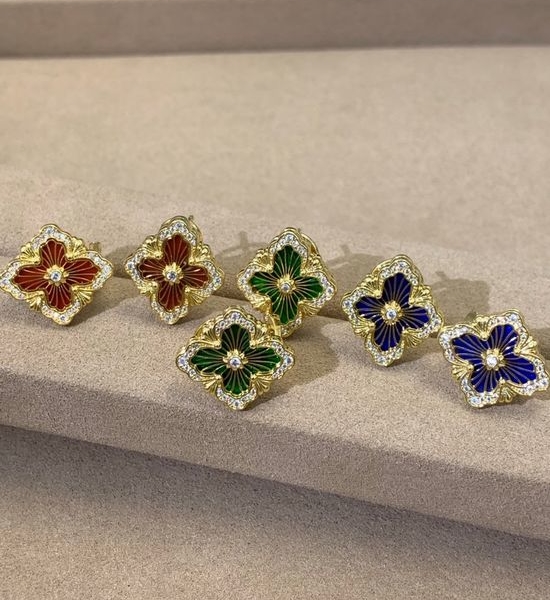 Buccellati Diamond Inlaid Opera Earrings