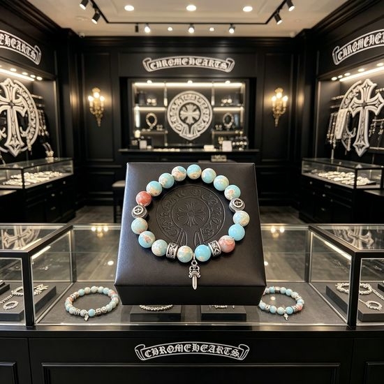 Chrome Hearts Vintage Beaded Bracelet Classic Design