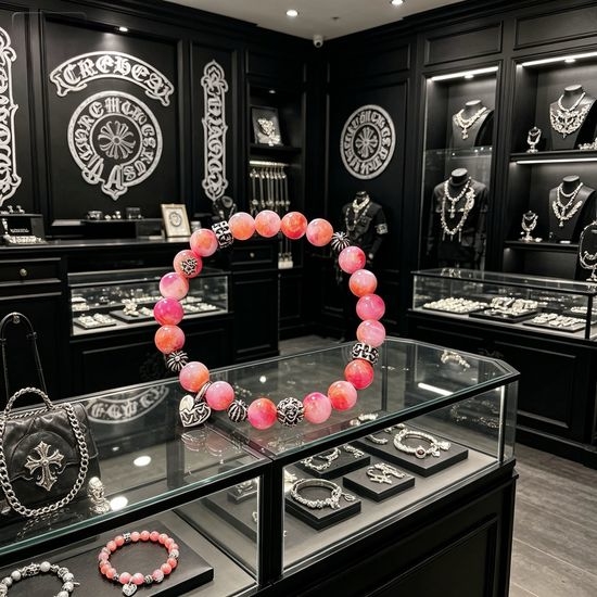 Chrome Hearts Vintage Beaded Bracelet Classic Design
