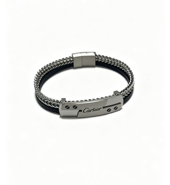 Cartier Gold Leather Bracelet Elegant Handcrafted Jewelry
