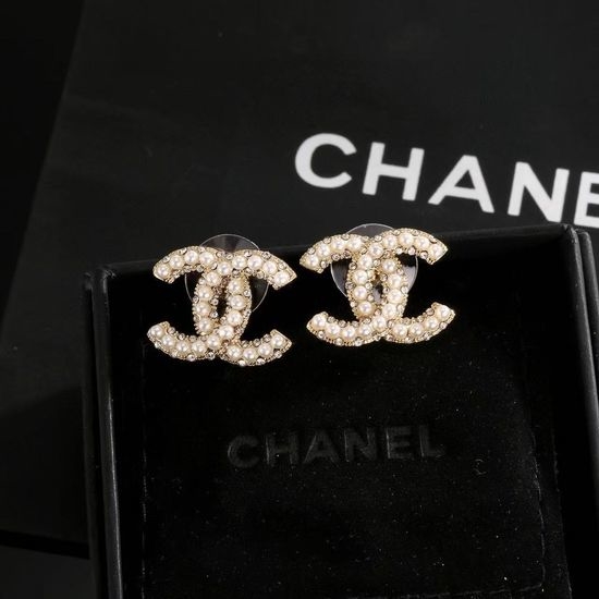 Chanel Light Gold Face Flattering Earrings