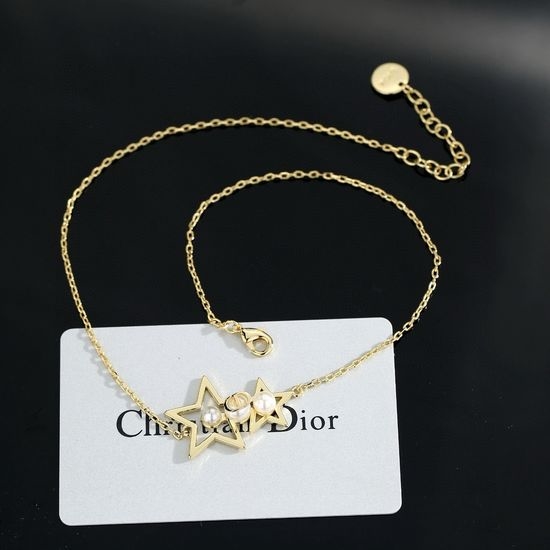 Christian Dior CD Delicate Full Diamond Star Necklace