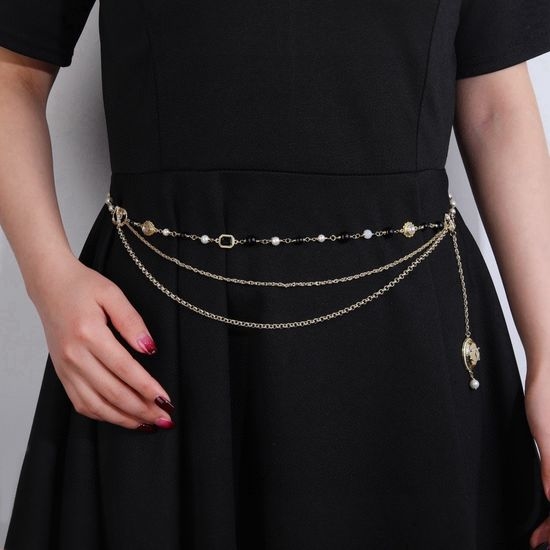 Chanel Logo Design Waist Chain