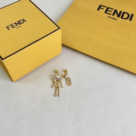 Fendi Classic Elegant Daily Wear Stud Earrings