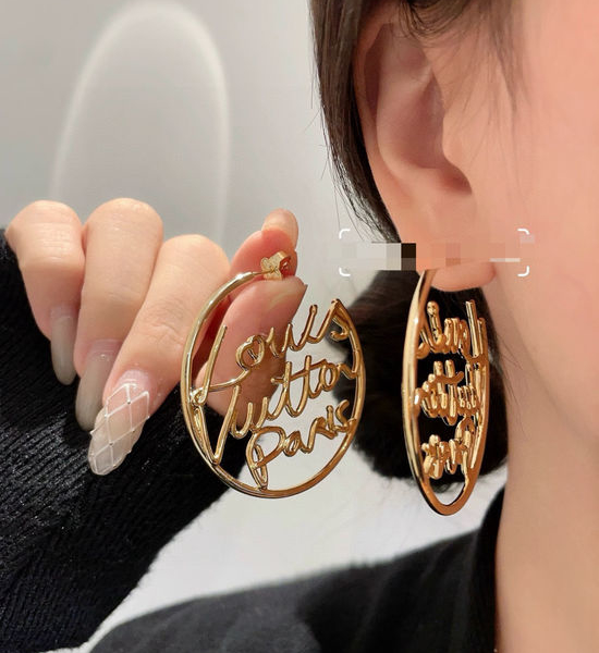 Louis Vuitton LV Classic Polished Logo Stud Earrings