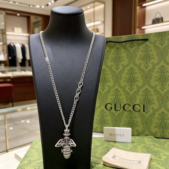 Gucci Vintage Finish Elegant Pendant Necklace