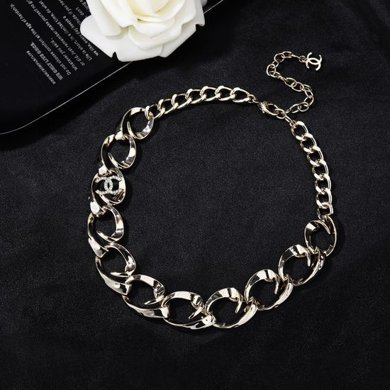 Chanel Classic Style Brass Necklace