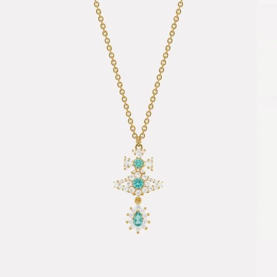 Vivienne Westhood Saturn Ring Crown Pendant Necklace