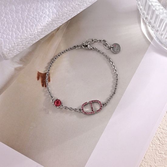 Christian Dior CD Trendy Necklace Bracelet Jewelry Set