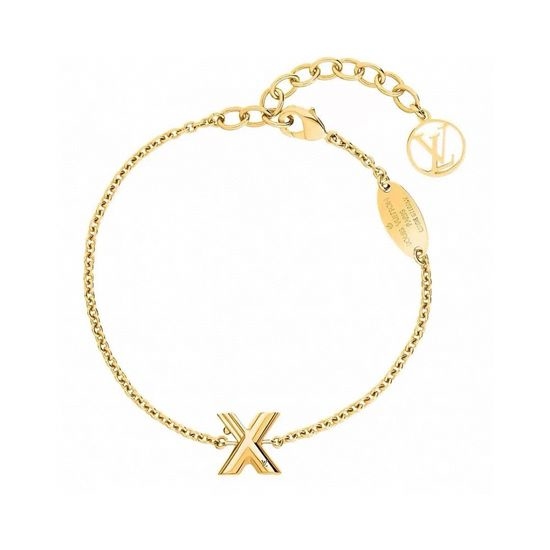 Louis Vuitton LV Classic Letter Charm Delicate Bracelet